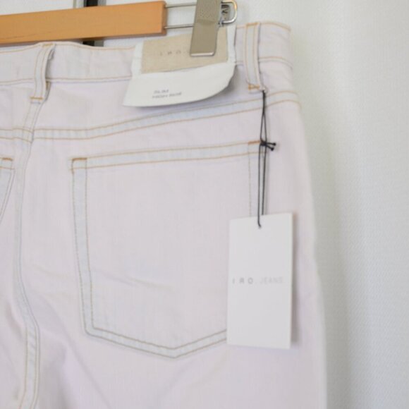 NWT IRO High Rise Slim Straight Leg Off White Jeans Sz 29 - Picture 7 of 10